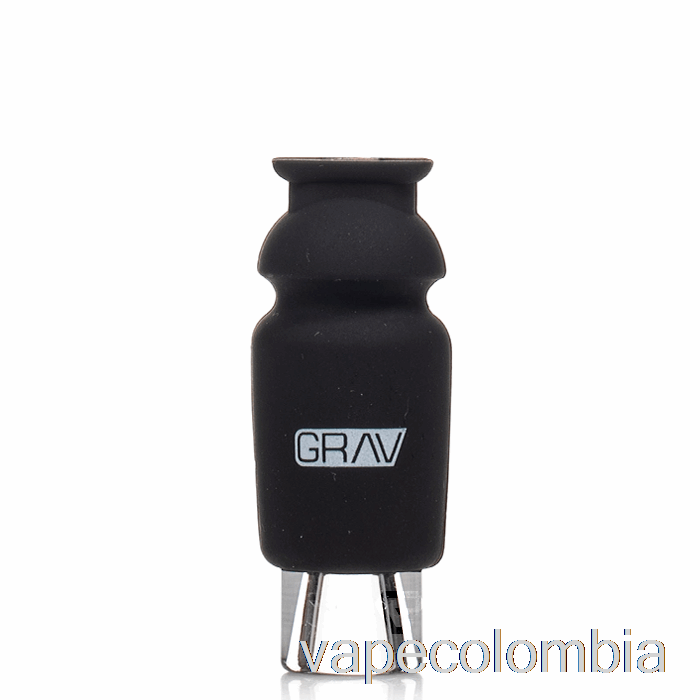 Vape Kit Completo Grav Muleta De Vidrio Con Tapa De Silicona Negro